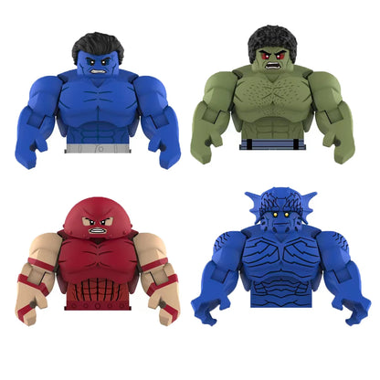 Movable Model Brick Juggernaut Lizard Rhino Abomination Assemble Compatible Action Figures Puzzle Kids Toy Building Blocks Gifts