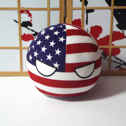 10cm Cute Countryball Polandball Plush Stuffed Dolls Anime Short  Toys Mini Pillow Bag Key Ring Pendant Cosplay Gifts