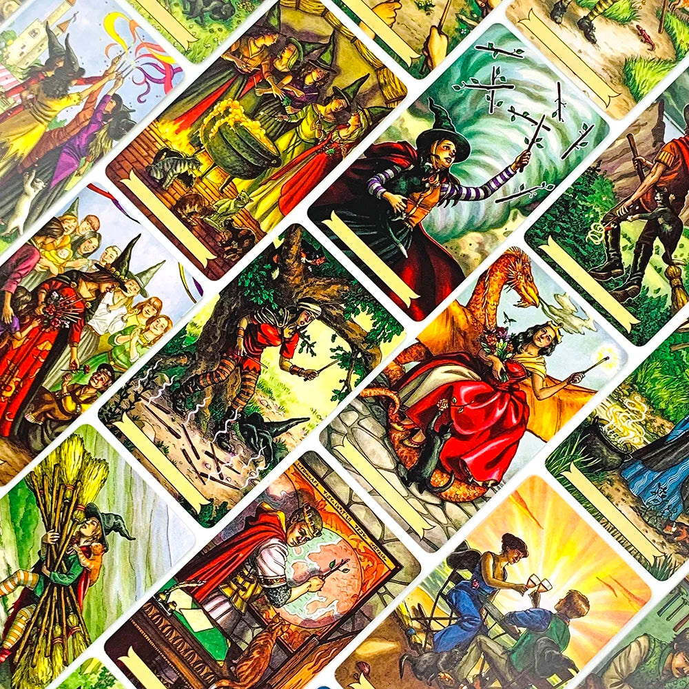 Tarot Cards English Eersion Prediction Divination Tarot Deck Board Game Cards,Christmas and New Year Family Party Games