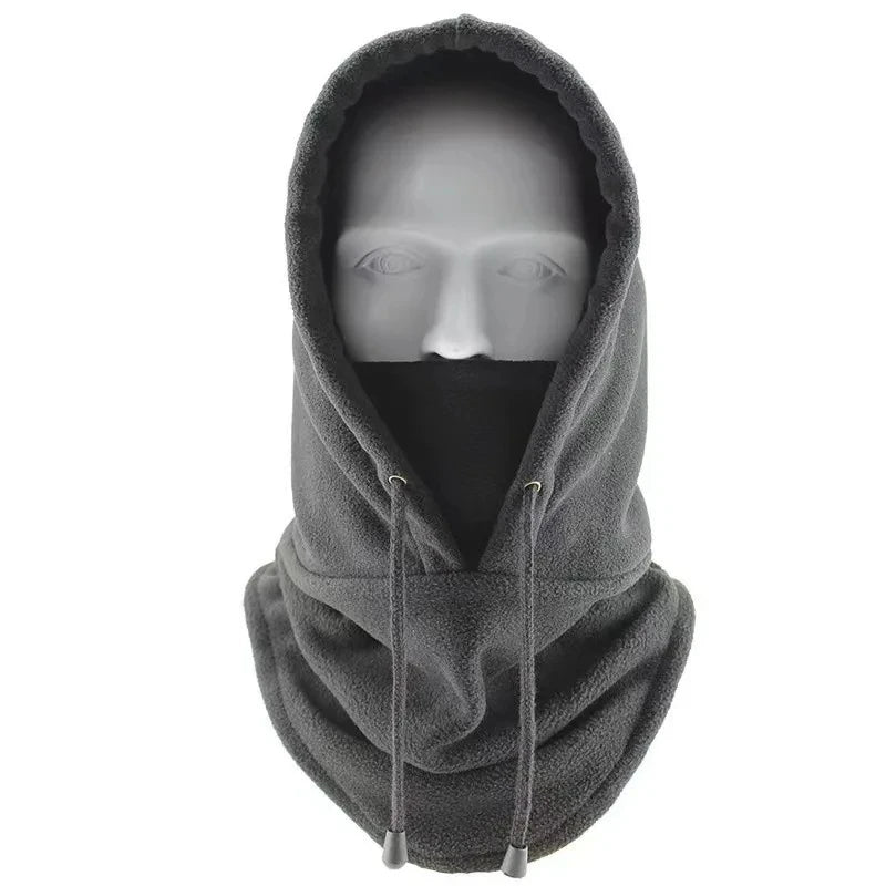 Windproof Polar Fleece Balaclava - Adjustable Thermal Winter Ski Mask for Cycling & Motorcycle