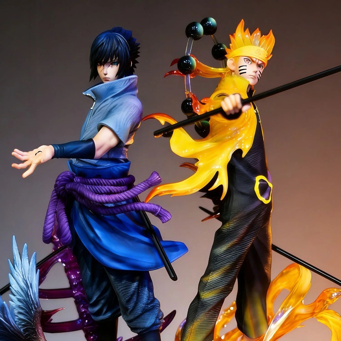 22cm Naruto Anime Figure Naruto And Sasuke GK Collection Figures Statue Anime Peripheral  Model Ornaments Birthday  Gift Toy
