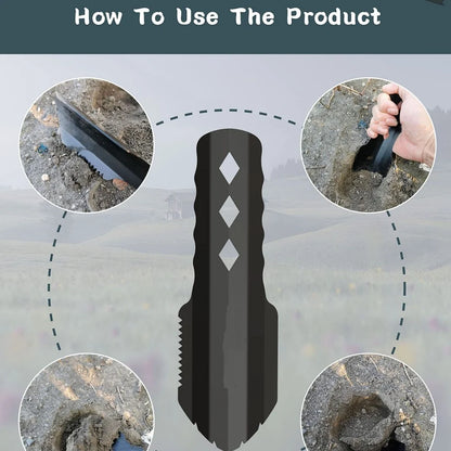 Ultralight Backpacking Trowel Shovel Small Potty Multitool with Longer Handle Design Essential for Hiking Camping and Survival