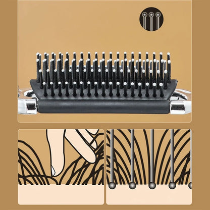 Mini Hair Brush Folding Massage Comb Head Massage Anti-Static Portable Travel Hair Brush Girl Hair Combs With Mirror