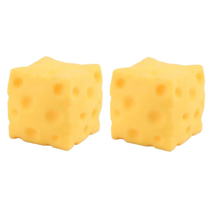 Squishy Square Cheese Squeeze Toys Slow Rebound Push Stress Relief Sensory Toy Soft Butter Cheese Fidget Toy Christmas Present