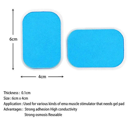 50 pcs (25 packs) Abdominal Muscle Hip Paste gel Tablets Hydrogel Conductive Electrode Tablets Hip Gel Paste Patch