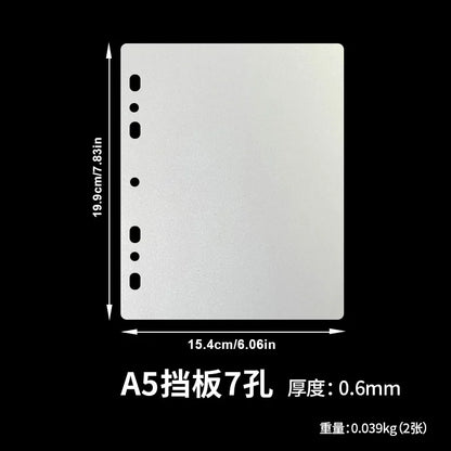 SINGBA 10pcs Clear Sheets Sleeve Acid free-No CPP loose-leaf Pages for A5/A4 Binder 4/ 9grid Pocket 3inch Photocard Protector