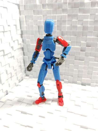 Titan 13 Action Figures T13 Figure 3D Printed Multi-Jointed Movable Lucky 13 Action Figure Nova 13 Action Figure Dummy