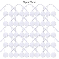 50pcs 25mm white