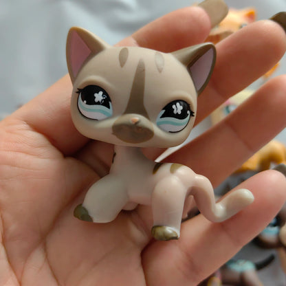 Little Baby pets  LPS Cute Short Hair Cats Deer Tortoise Bear Monkey Dolphin Spaniel Dogs Tortoise Figure Toy Gift
