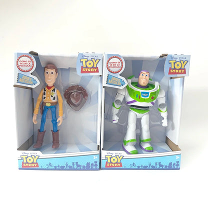 Hot Sales Toy Story 3 Buzz Lightyear Woody Anime Figure Toy Model Statue Ornament Pendant Action Doll Collection Kids Xmas Gift