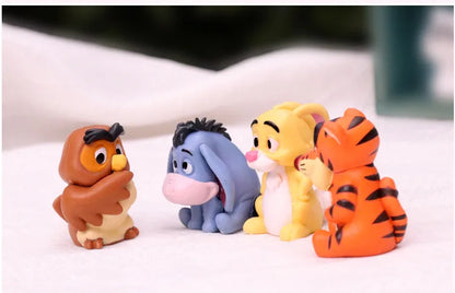 10pcs/set Cartoon Winnie The Pooh Action Figure Toy Pooh Bear Tigger Eeyore Piglet Action Figure Dolls Toy Gifts For Kids