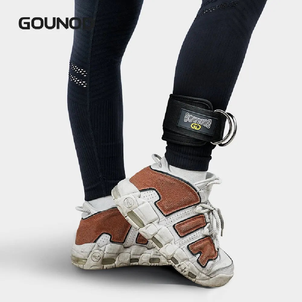 2PC/3PC GOUNOD Fitness Ankle Strap Adjustable D-Ring Support Cuffs Gym Leg Strength Exercise Pulley With Buckle Sport Guard Safe