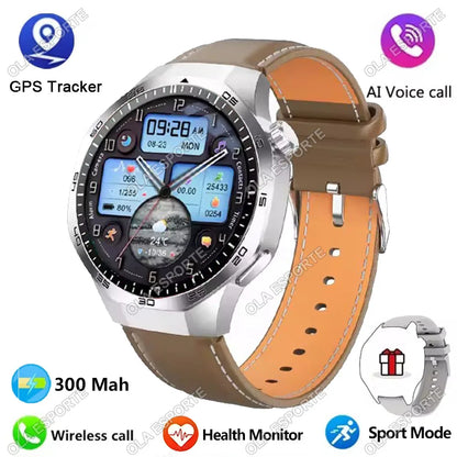 Watch 5 Pro GPS NFC Smart Watch Men 360*360 AMOLED Screen Heart rate Monitor Bluetooth Calls IP68 Waterproof Man Smartwatch 2025