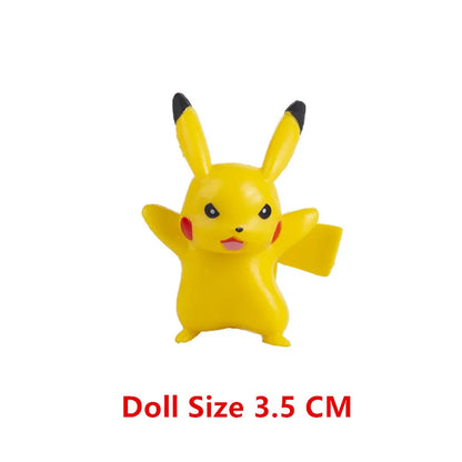 Pokemon Anime Figure Pikachu Eevee Charizard Mewtwo Cartoons Figure Collection Model Pocket Monster Action Toys Kids Birthday Gi