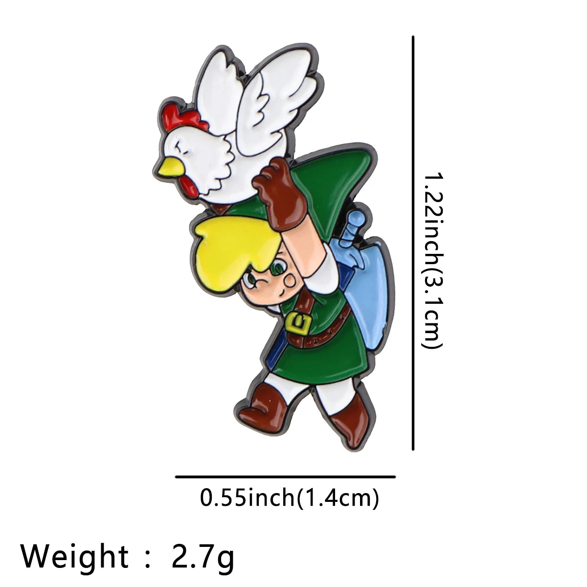 Link Enamel Pins Anime Games Lapel Pin Brooches for Backpack Collection Manga Badges Jewelry Accessories