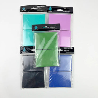 66x91mm 100PCS/Set Solid Matte Trading Card Sleeves Standard Size Card Protector for PTCG/TCG /MTG