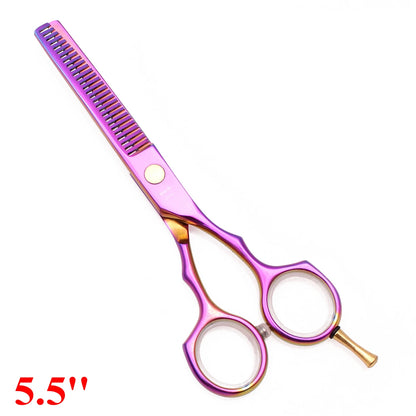5.5'' Professional Hairdressing Hair Scissors 440C Cutting Shears Thinning Razor Comb Set Salon Barber Home Dropshipping A1104