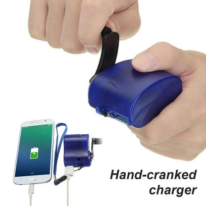 EDC Hand Crank USB Emergency Charger Manual Power Generator Outdoor Survival Tool For Camping Hiking Travel Hand Powered Charger