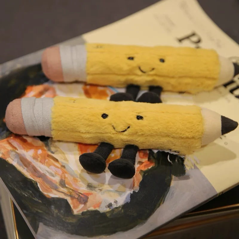 Exquisite Cartoon Plush Toy Stationery Pencil Soft Plush Creative Decorative Ornaments Collection Festival Gifts For Children