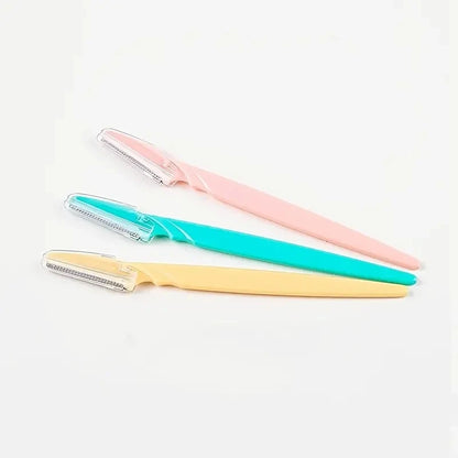 Mix Color Eyebrow Razor Women Face And Body Safe Trimmer Hair Shaver Eye Brow Remover With Cover Small Makeup Tools Set