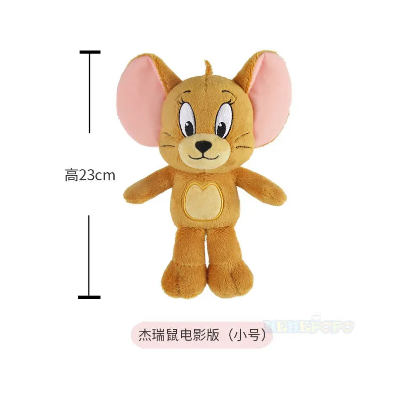 Original Tom and Jerry Plush Toy Cartoon Movie Cat Nibbles Mouse Plushies Stuffed Animals Soap Action Figure Studio Doll Toys