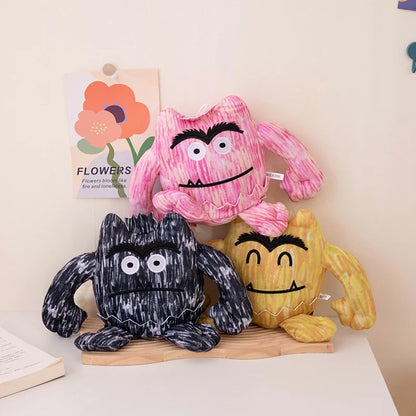 15/25cm 7pcs Kawaii Colorful Monster Plush Doll With Expression Monster Plushie Stuffed Toy For Boys And Girls Birthday Gifts