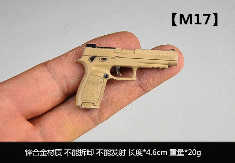1/6 Scale Miniature Gun Plastic Rifle Set Assembly P92 M1911 98K MP5K Model Not Fired for 12" Action Figure Doll Accessories
