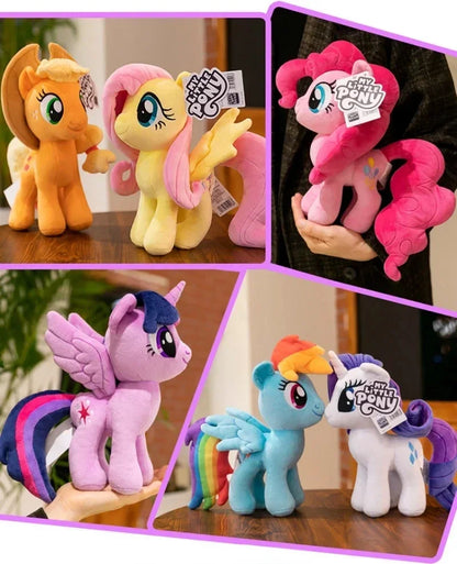30Cm Genuine My Little Pony Plush Toy Kawaii Friendship Is Magic Plushies Doll Rarity Sofa Pillow Cartoon Rainbow Dash Kids Gift