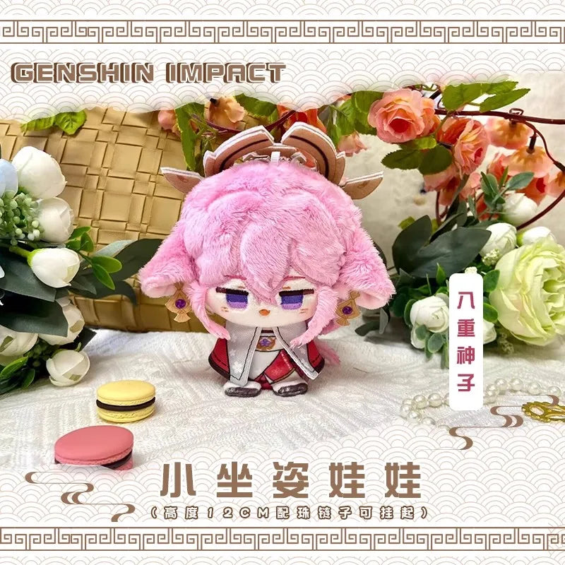 Genshin Impact Plush Doll Sandrone Columbina Yae Miko Arlecchino Sigewine Yae Miko Game Cosplay Stuffed Kids toy Christmas gift