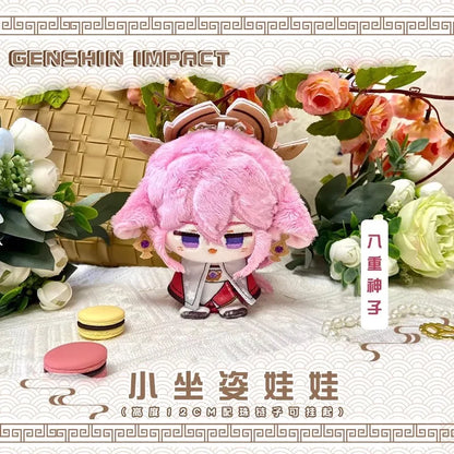 Genshin Impact Plush Doll Sandrone Columbina Yae Miko Arlecchino Sigewine Yae Miko Game Cosplay Stuffed Kids toy Christmas gift