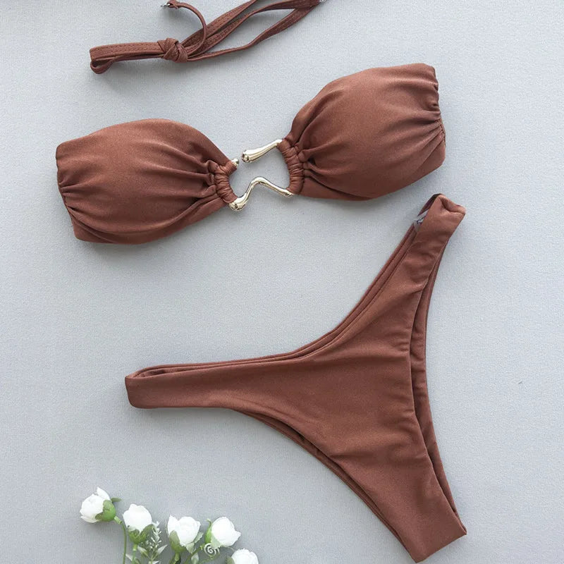 Summer Sexy Bikinis Swimsuits Women Swimwear Push Up Female Beach Swim Wear Bathing Suits Brazilian Bikini Set Pool Bather 2026