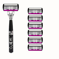 1 handle 6blades