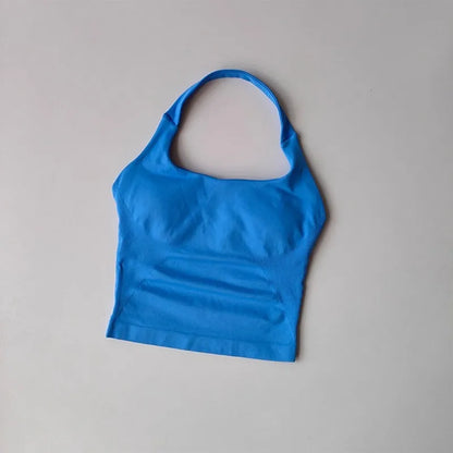 Halter Yoga Vest, Shockproof Running Sports, High-Strength Sports Underwear, Fitness, Pilates Suspender, Beautiful Back, Autumn