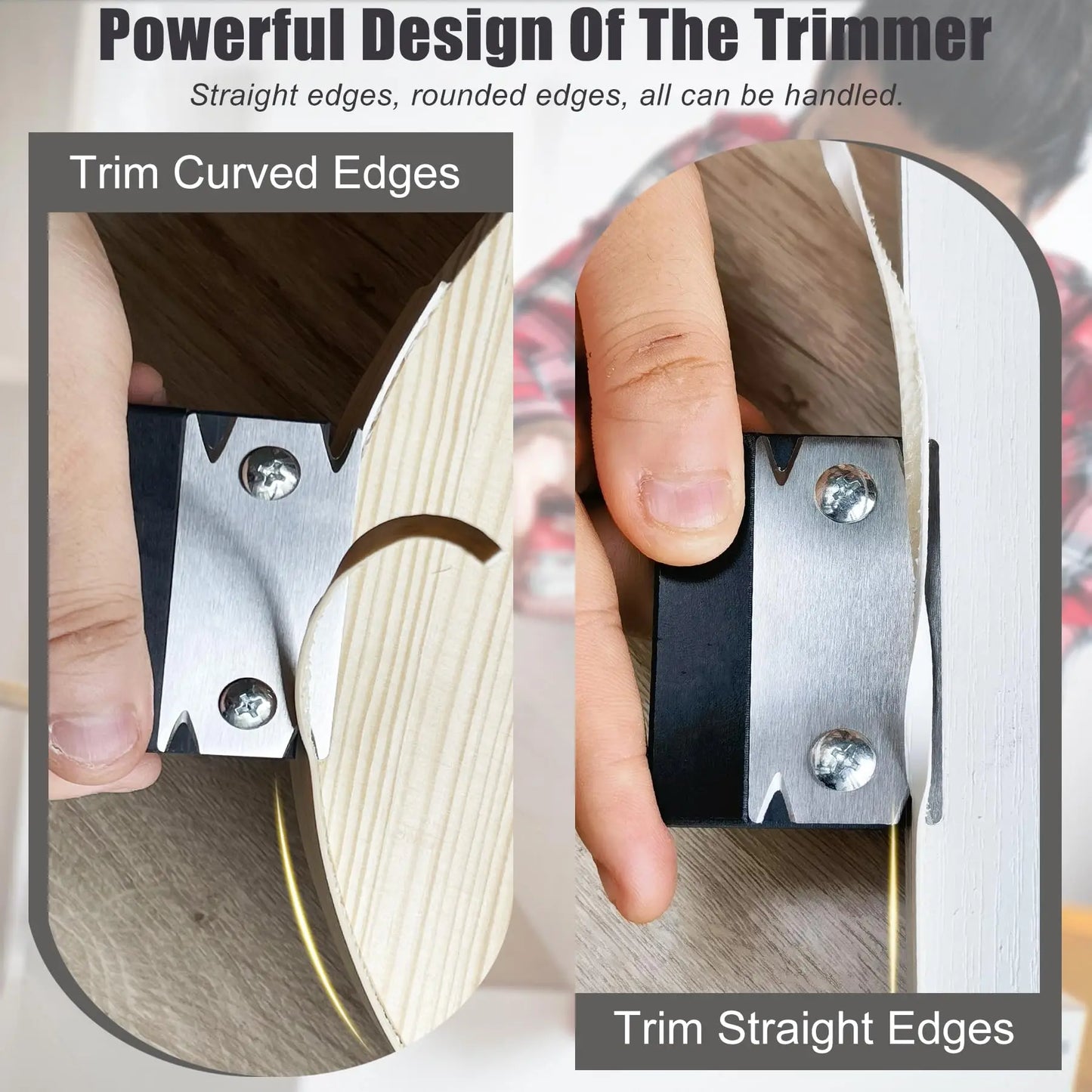 Trimmer Wood Chamfering Fillet Scraper Board Deburring Tool Trimming knife Woodworking Edge Corner Planer Specialty Edge Banding