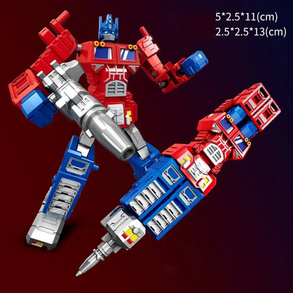 2IN1 Transformation Robot Toy Deformable Ballpoint Pen Rotary Joint Robot Deformation Action Figure Model Toys Deformed Robot