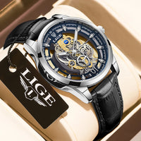 leather silver blue
