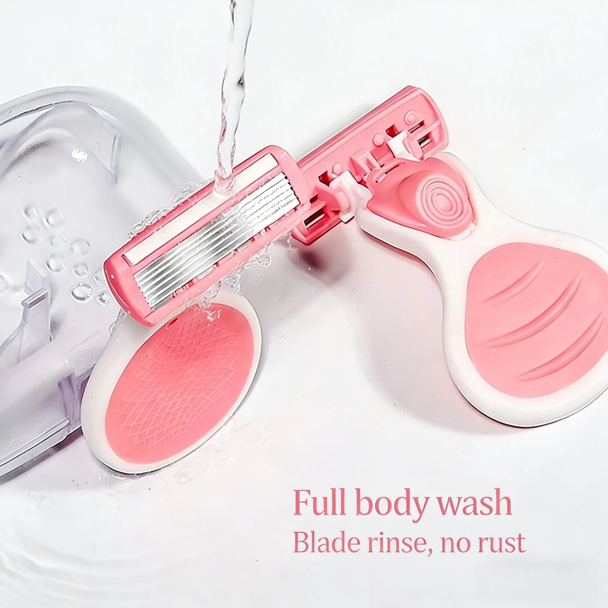 6-layer Portable Women Razor for Travel Face Leg Bikini Body Hair Shaving With Protective Net Blade Lady Manual Shaver Set