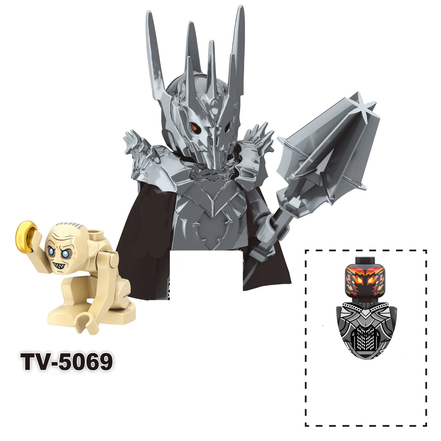 PG517 PG518 PG519 PG520 King Anime Movies Figs Bricks Dolls Mini Action Toy Figura Building Blocks Toys Doll