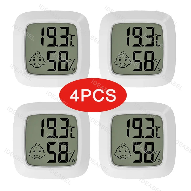 4-10PCS Mini LCD Digital Thermometer Hygrometer Indoor Room Temperature And Humidity Meter Sensor Meter Home Thermometer