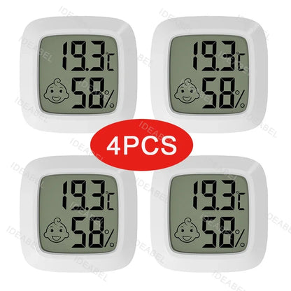 4-10PCS Mini LCD Digital Thermometer Hygrometer Indoor Room Temperature And Humidity Meter Sensor Meter Home Thermometer