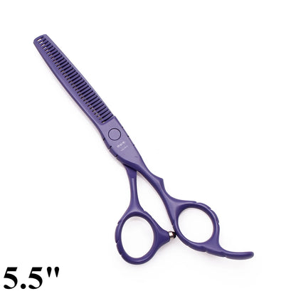 Professional Hairdressing Scissors 5.5" 6" AQIABI Japan Stainless Thinning Scissors Barber Shop Hair Cutting Scissors Red A1010