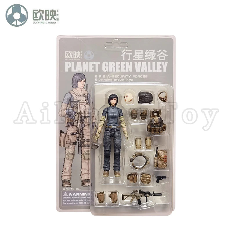 Ou Ying Studio 1/18 Planet Green Valley PGV 3.75inch Action Figure Girls War EFSA Female Figures Anime Model