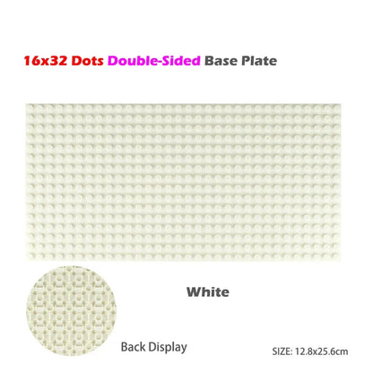 Classic Base Plates Plastic Bricks Double-sided 16*32 32X32 Dots City Blocks Baseplate DIY Parts Board Toys Kids Gift