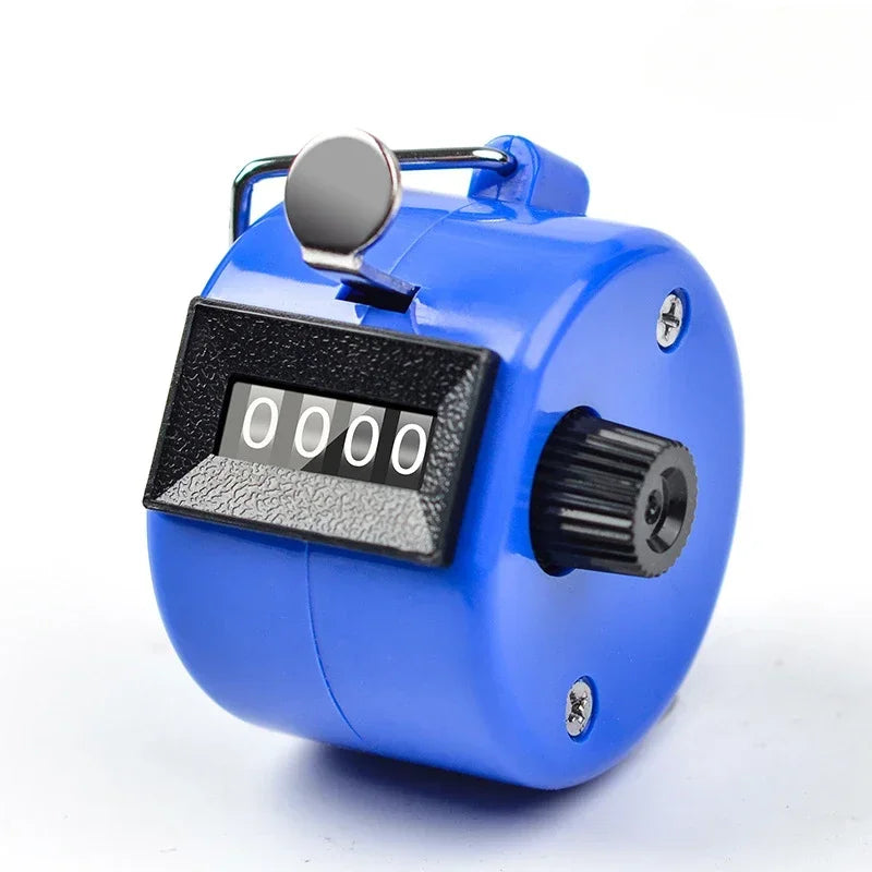Handheld 4 Digital Tally Counter Mechanical Manual Palm Clicker Number Count Assorted Tally Counter Number Count