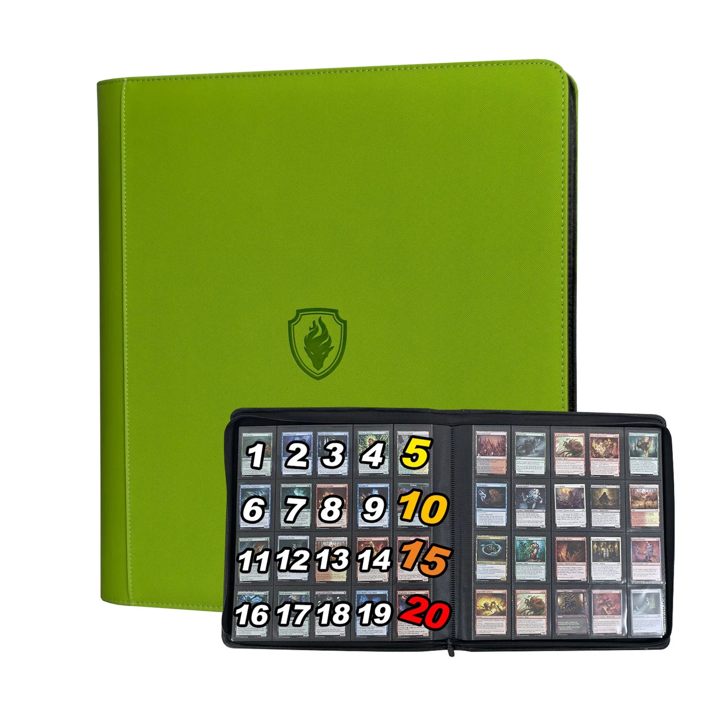 1280+ Cards 20 Pocket Card Binder Collector Card Album - Pages Compatible for Game Cards, Sports Cards and other cards