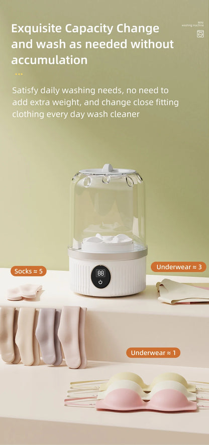 Mini Household Electric Washing Cup Underwear Socks Small Wireless Charging Washing Machine Pet clothes washing machine