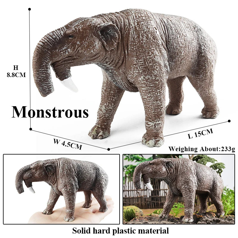 Oenux Prehistoric Wild Animals Simulation Armadillo Doedicurus Sabretooth Model Action Figures PVC Collection Toy For Kid Gift