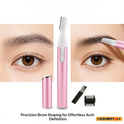 Mini Electric Eyebrow Shaver & Facial Hair Remover for Neck Lips Arms Legs Body, Trimmer for Women