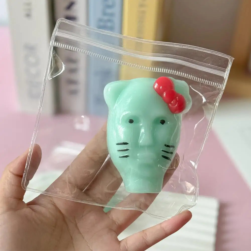 Alien Stress Relief Squeezing Acne Homemade Pinching Toy Super Soft Silicone Abstract Cartoon Reusable Release Rebound Toy