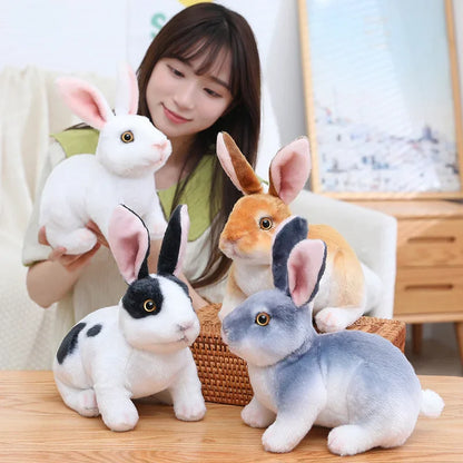 Huge Mini Simulated Animal Dog Rabbit Toys Cute Animal Soft Simulation Doll Easter Birthday Gift Kids Toy Bedroom Decor